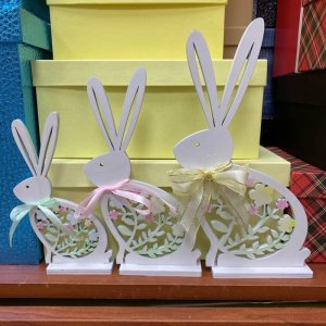 Laser Cut Easter Bunny Table Decoration