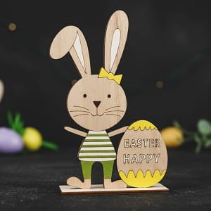 Laser Cut Easter Bunny Tabletop Decor