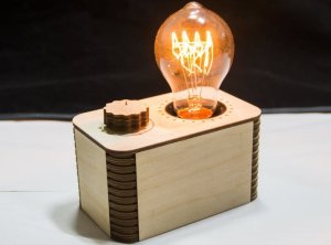 Laser Cut Edison Dimmer Switch Lamp