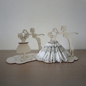 Laser Cut Elegant Lady Dress Napkin Holder | Dining Table Decoration