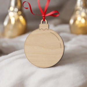 Laser Cut Engraved Lines Christmas Bauble Vector