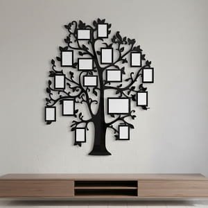 Laser Cut Family Tree Photo Frames for Home Decor