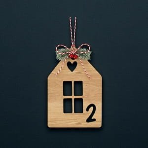 Laser Cut Festive Advent Calendar Gift Tag