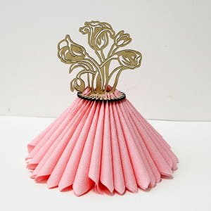 Laser Cut Flower Bouquet Napkin Holder | Dining Table Decor