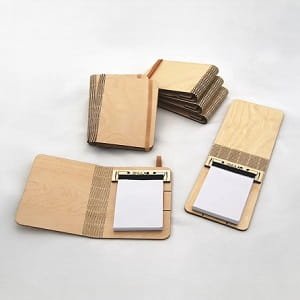 Laser Cut Folding Wood Booklet