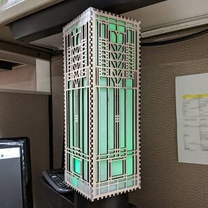 Laser Cut Frank Lloyd Wright Window Lamp