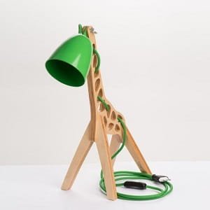 Laser Cut Giffy Lamp Wooden Giraffe Table Lamp