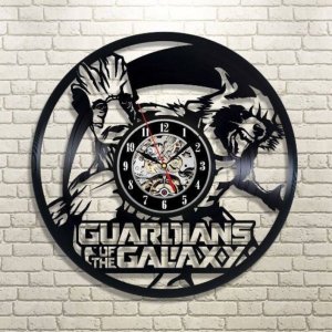 Laser Cut Guardians of the Galaxy Vinyl Clock Vector