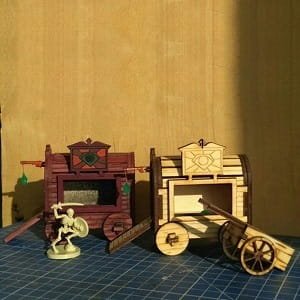 Laser Cut Gypsy Wagon 3D Wood Model