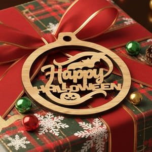 Laser Cut Halloween Themed Tree Ornament