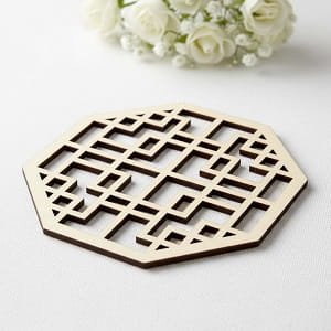 Laser Cut Heat Resistant Mat for Tea and Coffee Mugs