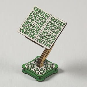 Laser Cut Height Adjustable Rehal Quran Holder Stand