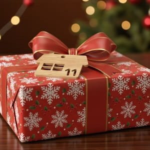 Laser Cut Holiday Christmas Countdown Gift Tag