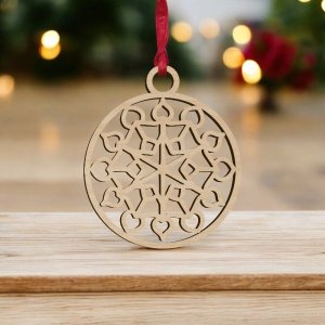 Laser Cut Holiday Home Decor Ornament Vector