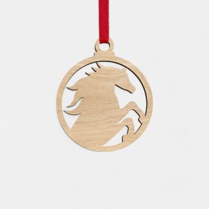 Laser Cut Horse Bauble Vector