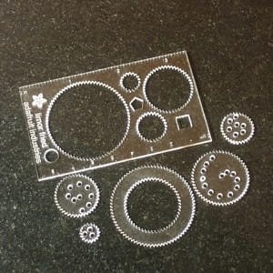 Laser Cut Hypotrochoid Business Card Spirograph Style