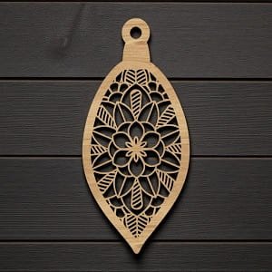 Laser Cut Intricate Christmas Bauble