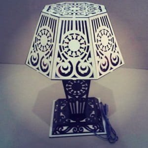 Laser Cut Intricate Decorative Table Lamp