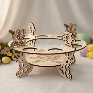 Laser Cut Intricate Design Easter Egg Holder