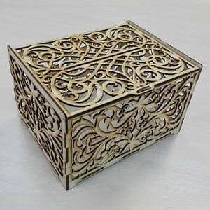 Laser Cut Intricate Fretwork Wedding Card Box