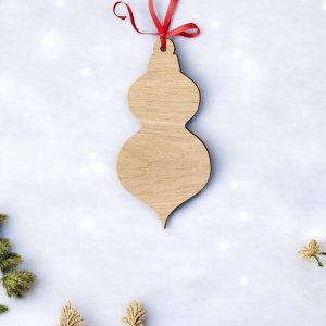 Laser Cut Jumbo Christmas Ornament Vector