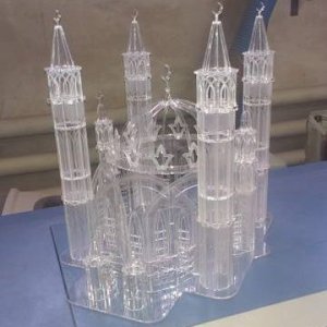 Laser Cut Kul Sharif Mosque 3D Model Vector