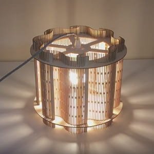 Laser Cut Living Hinge Lampshade