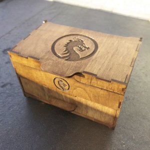 Laser Cut Mini Chest for Jewelry Storage Vector