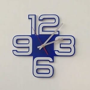 Laser Cut Modern Big Numbers Wall Clock