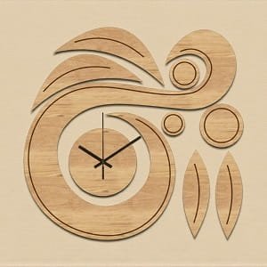 Laser Cut Modern Style Wall Clock