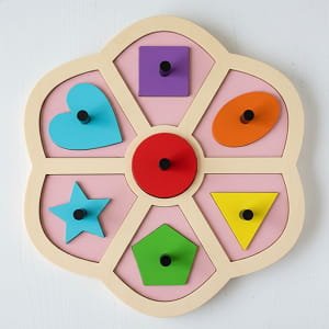 Laser Cut Montessori Shape Sorting Puzzle Toddler Toy