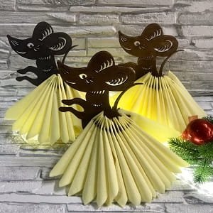 Laser Cut Mouse Napkin Holder | Dining Table Decor