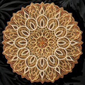 Laser Cut Multilayer Wooden Mandala Wall Decor