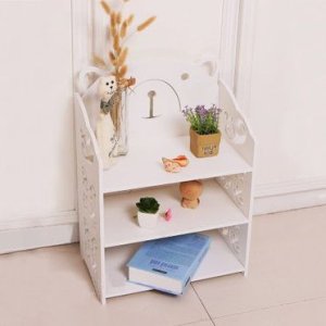 Laser Cut Multipurpose Bed Side Storage Rack Vector