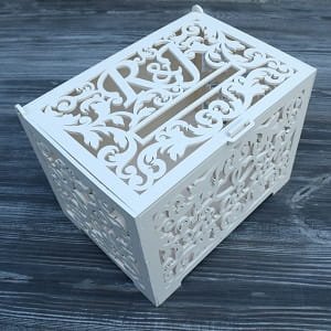 Laser Cut Personalized Decorative Wedding Card Box