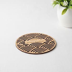 Laser Cut Personalized Wooden Coaster