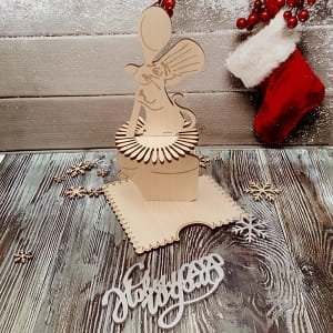 Laser Cut Rat Chef Napkin Holder | Festive Table Decor