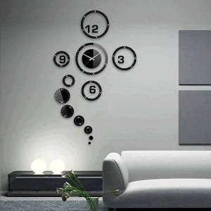 Laser Cut Ring Design Wall Clock