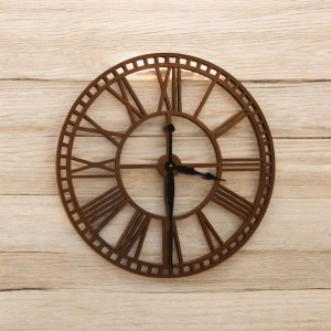 Laser Cut Roman Numeral Clock Vector