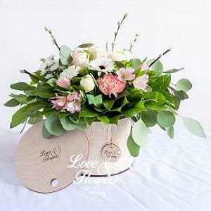 Laser Cut Round Flower Gift Box