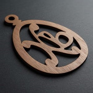 Laser Cut Russian Style Letters Easter Egg Ornament