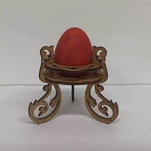 Laser Cut Single Egg Holder Display Stand