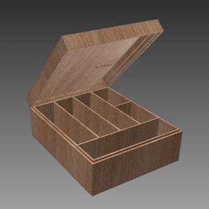 Laser Cut Small Dominion Storage Box