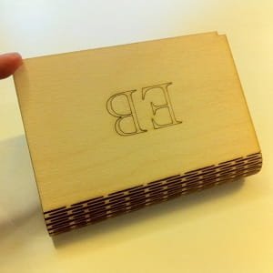 Laser Cut Snap Fit Wooden Flex Box with Living Hinge