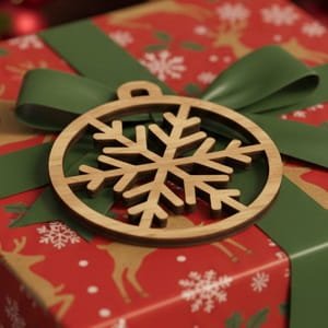 Laser Cut Snowflake Christmas Tree Ball