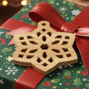 Laser Cut Snowflake Ornament