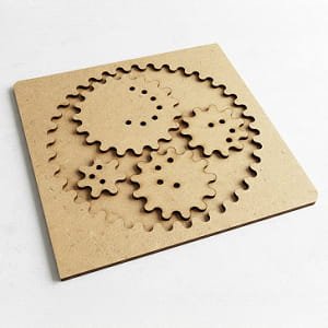 Laser Cut Spirograph Drawing Kit for Kids and Adults