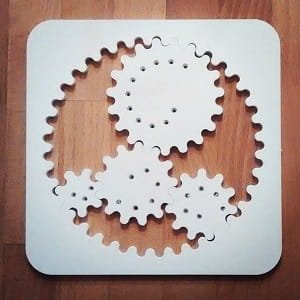Laser Cut Spirograph Gear Kit Hypotrochoid Drawing Toy