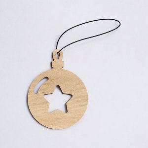 Laser Cut Star Bauble Vector