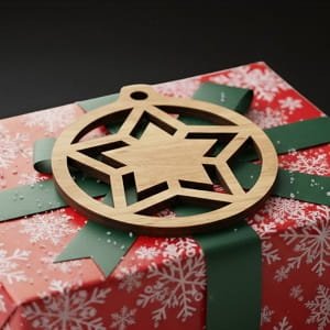 Laser Cut Star Christmas Bauble